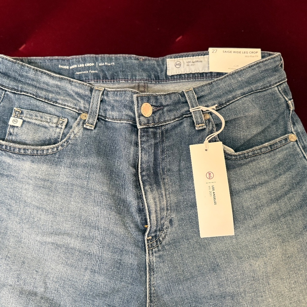 Adriano Goldschmeid  (AG) SAIGE WIDE LEG CROP